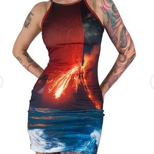 Hot Lava Volcano Dress